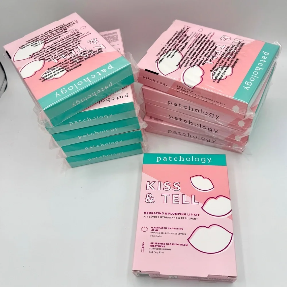 NWT BUNDLE 10x Patchology Kiss & Tell Hydrating and Plumping Lip Sets Mask Balm